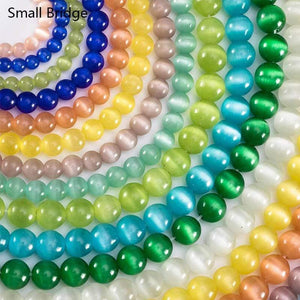 Planet Gates 4 6 8 10Mm Mix Color Round Glass Strand Beads For Jewelry Making Diy Bracelets Perles Loose Smooth Natural Opal Beads Wholesale
