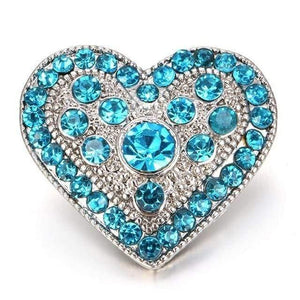 Planet Gates 4 6pcs/lot New Snaps Jewelry High Quality Love Heart  18mm Metal Snap Buttons DIY Charms Button Jewerly