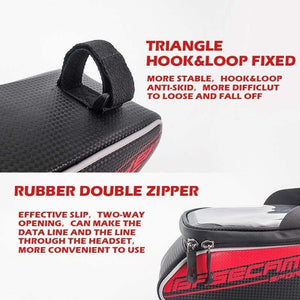 Planet Gates 4.7 Blue Bike Bag Bike Bag Rainproof Bag For Bicycle Front Tube Cycling Bag Phone Case Frame Bicycle Bag MTB Pannier Bicycle Accessories