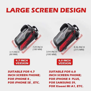 Planet Gates 4.7 Blue Bike Bag Bike Bag Rainproof Bag For Bicycle Front Tube Cycling Bag Phone Case Frame Bicycle Bag MTB Pannier Bicycle Accessories