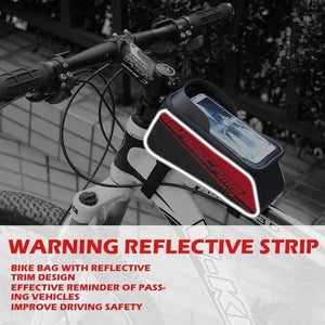 Planet Gates 4.7 Blue Bike Bag Bike Bag Rainproof Bag For Bicycle Front Tube Cycling Bag Phone Case Frame Bicycle Bag MTB Pannier Bicycle Accessories