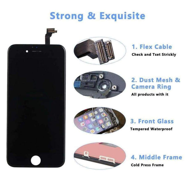Planet Gates 4.7 inch LCD For iPhone 6G A1549 A1586 A1589 LCD Display Full Touch Screen Digitizer Assembly For iPhone 6 Screen