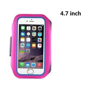 Planet Gates 4.7 inch Rose Red Armband Running Case for iPhone X SE 6 6S 7 8 Plus Cases Cover Gym Arm Band Sport Cover Holder Bag Phone Cases for huawei