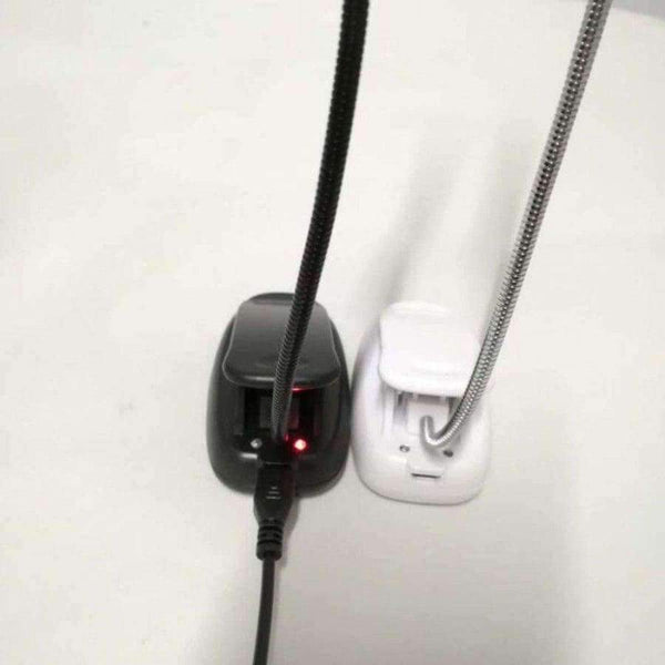 Planet Gates 4/7 LED Bulb Recharge Book light  Mini Flexible Bright Clip Reader Reading Desk Lamp Emergency Travel Night USB White/Warm Light