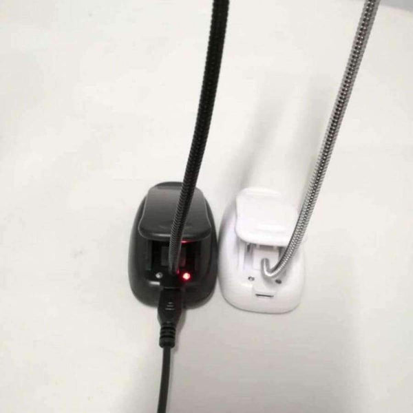 Planet Gates 4/7 LED Bulb Recharge Book light  Mini Flexible Bright Clip Reader Reading Desk Lamp Emergency Travel Night USB White/Warm Light