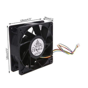 Planet Gates 4.8A 120x120x38mm Brushless DC 12V 1.6A PWM Server Cooling Fan For Delta AFC1212DE
