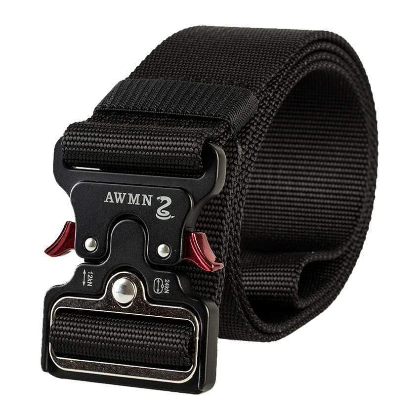 4.8CM Width Men Belt Nylon Tactical Army Belt For Trousers Metal Buckle Canvas Belts Outdoor Training Black Military Waist Belt