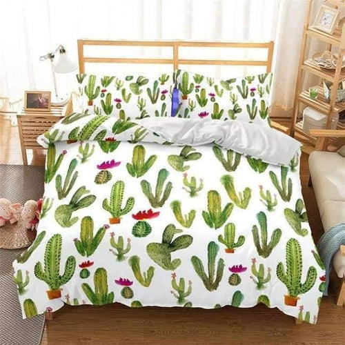 Planet Gates 4 / AU queen / China 3D Bedding Set Cactus Print Duvet cover set lifelike bedclothes with pillowcase bed set home Textiles #2-7