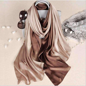 Planet Gates 4 Design Luxury Brand Solid silk Summer  Scarf Gradient Dip dye Women Muslim Hijab Shawl Long Soft Wrap