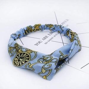 Fashion Floral Print Knot Women Headband Vintage Hairband Girls Headwear Leopard Headband  Hair Accessories