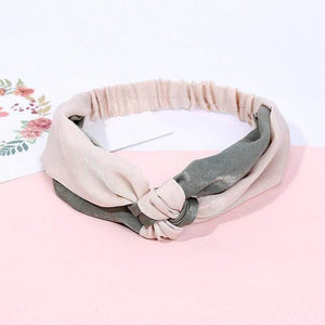 Fashion Women Elegant Soft Headband Vintage Cross Knot Elastic Hair Bands  Solid Girls Hairband Hair Accessories