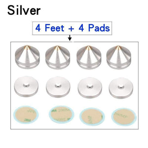 HIFIDIY LIVE 4PCS 4Sets Speaker Stand Feet Foot Pad Aluminium Alloy Metal (NOT Natural Wood ) Spikes Cone Floor Foot Nail M23*20