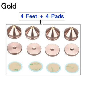 Planet Gates 4 Feet and Pads 3 HIFIDIY LIVE 4PCS 4Sets speaker Stand Feet Foot Pad aluminium alloy metal (NOT natural wood ) Spikes Cone Floor Foot Nail M23*20
