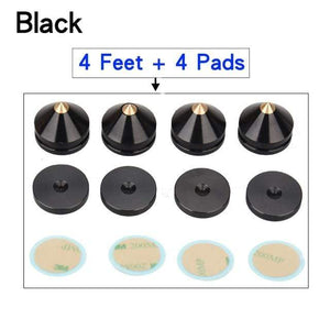 Planet Gates 4 Feet and Pads HIFIDIY LIVE 4PCS 4Sets speaker Stand Feet Foot Pad aluminium alloy metal (NOT natural wood ) Spikes Cone Floor Foot Nail M23*20