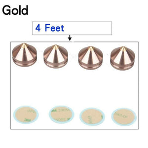 HIFIDIY LIVE 4PCS 4Sets Speaker Stand Feet Foot Pad Aluminium Alloy Metal (NOT Natural Wood ) Spikes Cone Floor Foot Nail M23*20
