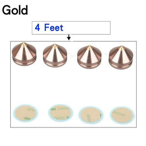 Planet Gates 4 Feet Gold HIFIDIY LIVE 4PCS 4Sets speaker Stand Feet Foot Pad aluminium alloy metal (NOT natural wood ) Spikes Cone Floor Foot Nail M23*20