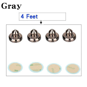 HIFIDIY LIVE 4 Sets Or 4 PCS Speakers Stand Feet Foot Pad Pure Copper Silver Loudspeaker Box Spikes Cone Floor Foot Nail M28*26
