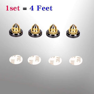 HIFIDIY LIVE 4 Sets Or 4 PCS Speaker Stand Feet Foot Pad Zinc Alloy Metal (NOT Pure Copper) Spikes Cone Floor Foot Nail M28*26