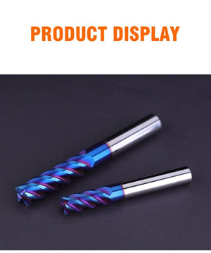 Planet Gates 4 Flutes HRC65 Carbide End Mill Alloy Carbide Milling Tungsten Steel Milling Cutter EndMillS CNC Cutting tools