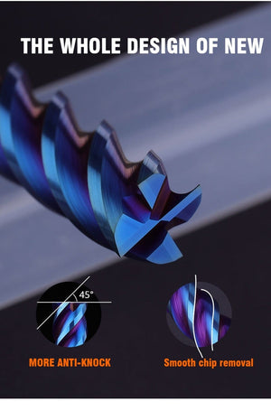 Planet Gates 4 Flutes HRC65 Carbide End Mill Alloy Carbide Milling Tungsten Steel Milling Cutter EndMillS CNC Cutting tools