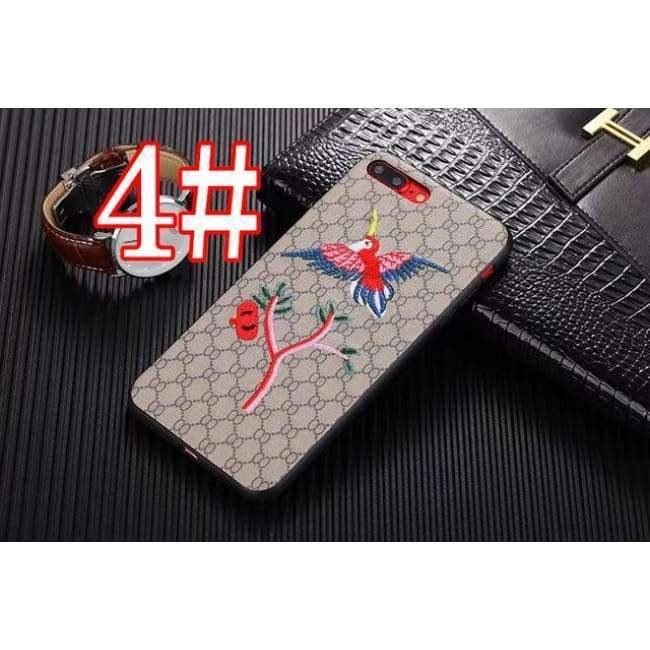 Planet Gates 2 / for iPhone X Luxury Brand Embroidery for iPhone7 7plus Tiger Bird Animal Pattern Phone Case for iPhone 6 6plus Hard Back Cover