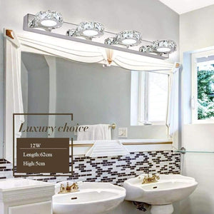 Planet Gates 4 Head Modern LED Crystal Bathroom Wall Lamp Fixture Mirror Light Make up Vanity Ligh 3/4 Head Noble Design High Efficiency Energy Save