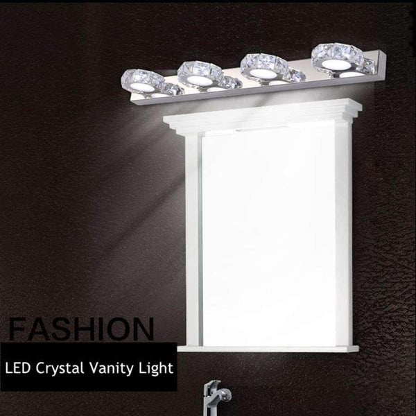 Planet Gates 4 Head Modern LED Crystal Bathroom Wall Lamp Fixture Mirror Light Make up Vanity Ligh 3/4 Head Noble Design High Efficiency Energy Save