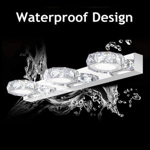 Modern Led Crystal Bathroom Wall Lamp Fixture Mirror Light Make Up Vanity Ligh 3/4 Head Noble Design High Efficiency Energy Save