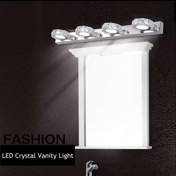 Planet Gates 4 Head Modern LED Crystal Bathroom Wall Lamp Fixture Mirror Light Make up Vanity Ligh 3/4 Head Noble Design High Efficiency Energy Save