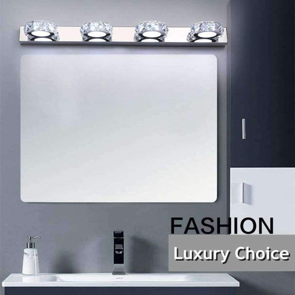 Planet Gates 4 Head Modern LED Crystal Bathroom Wall Lamp Fixture Mirror Light Make up Vanity Ligh 3/4 Head Noble Design High Efficiency Energy Save