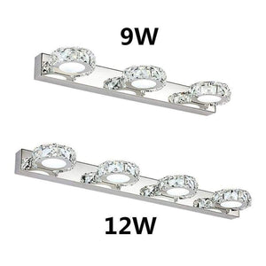 Planet Gates 4 Head Modern LED Crystal Bathroom Wall Lamp Fixture Mirror Light Make up Vanity Ligh 3/4 Head Noble Design High Efficiency Energy Save