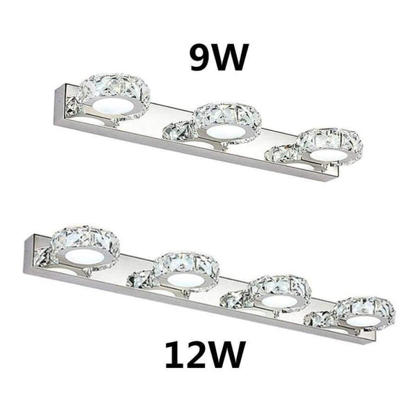 Planet Gates 4 Head Modern LED Crystal Bathroom Wall Lamp Fixture Mirror Light Make up Vanity Ligh 3/4 Head Noble Design High Efficiency Energy Save