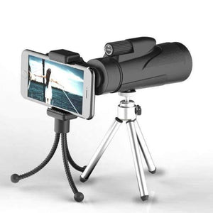 Planet Gates 4 Hunting Military Tourism HD 12X50 Monocular Professional High Quality Telescope Zoom Vision Lightweight Compact Black