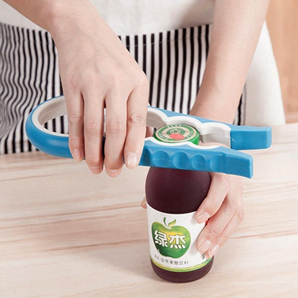 4 In 1 Multifunction Screw Cap Jar Bottle Wrench Creative Gourd-shaped Can Opener Screw Kitchen Tool Bottle Openers Can Opener