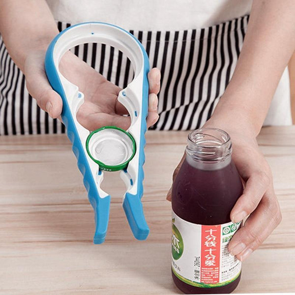 4 In 1 Multifunction Screw Cap Jar Bottle Wrench Creative Gourd-shaped Can Opener Screw Kitchen Tool Bottle Openers Can Opener