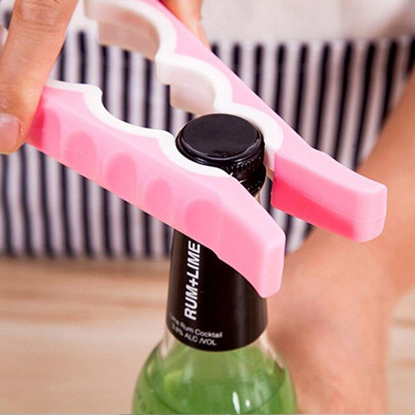 4 In 1 Multifunction Screw Cap Jar Bottle Wrench Creative Gourd-shaped Can Opener Screw Kitchen Tool Bottle Openers Can Opener