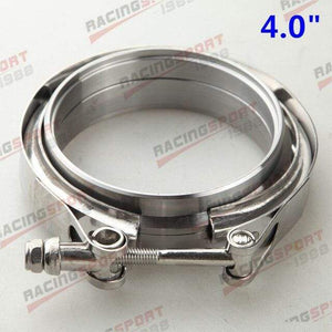 Planet Gates 4 Inch 1.5" 1.75"  2"  2.25" 2.5"  2.75"  3"  3.5"  4"Turbo Exhaust V-Band Clamp & Mild Steel Male/Female Flange Kit