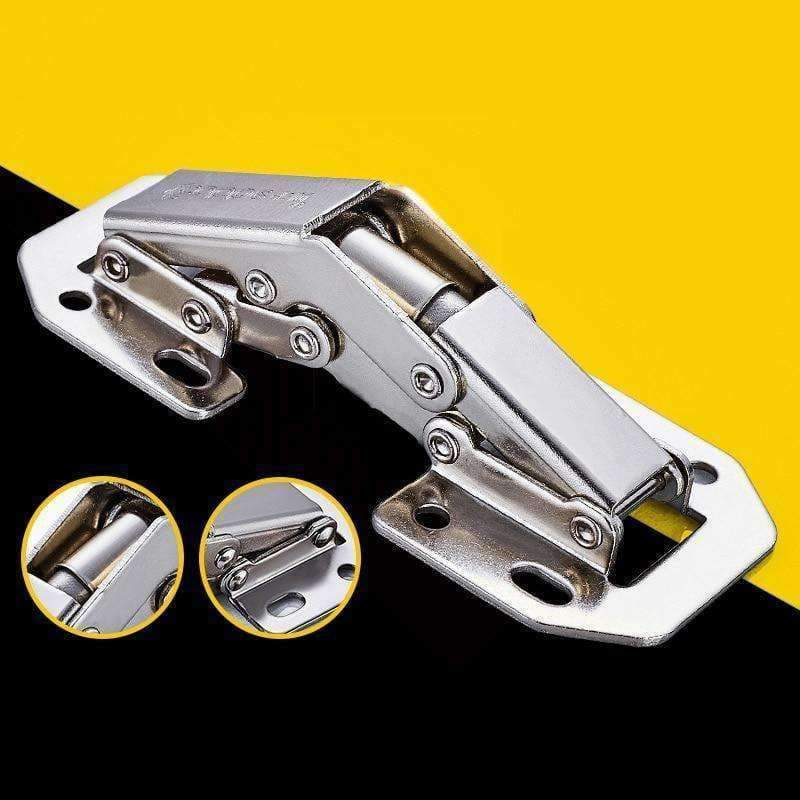 Planet Gates 4 Inch 90 Degree Free Opening Hinge Wardrobe Cupboard Wood Door Without Slotting Furniture Hardware Concealed Hinges Thickening