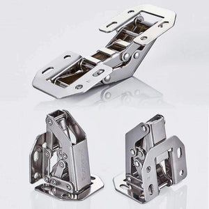 Planet Gates 4 Inch 90 Degree Free Opening Hinge Wardrobe Cupboard Wood Door Without Slotting Furniture Hardware Concealed Hinges Thickening