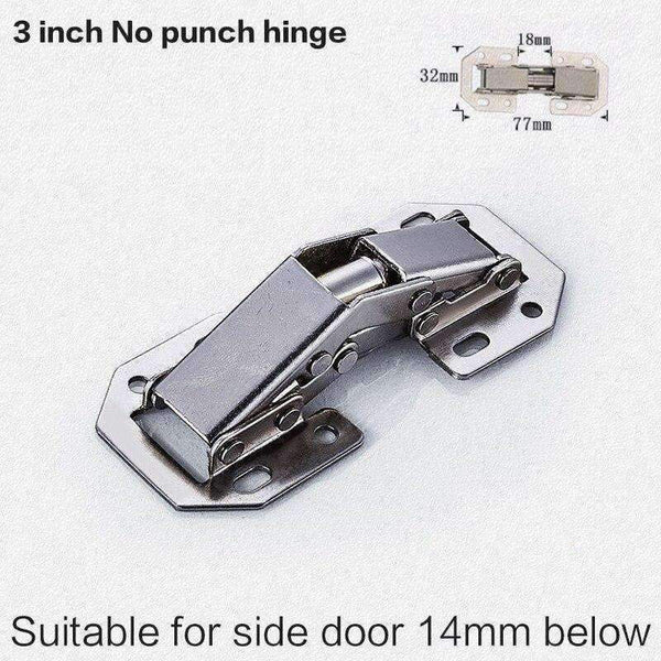 Planet Gates 4 Inch 90 Degree Free Opening Hinge Wardrobe Cupboard Wood Door Without Slotting Furniture Hardware Concealed Hinges Thickening