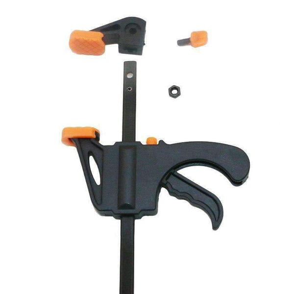 Planet Gates 4" Inch F Woodworking Clamp Clamping Device Adjustable DIY Carpentry Gadgets quick Ratchet Release Speed Squeeze hand tools