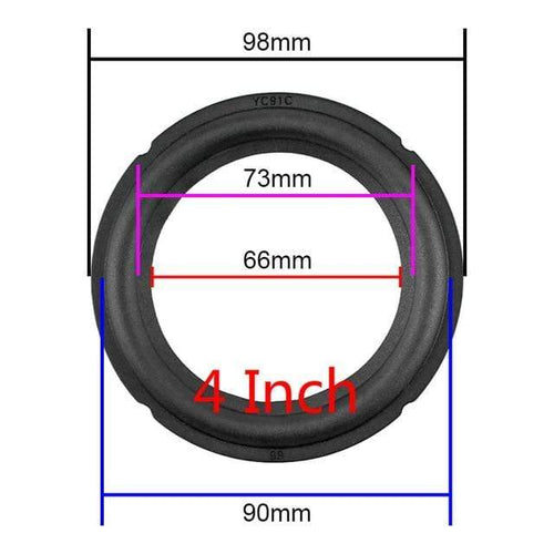 Planet Gates 4 Inch GHXAMP Speaker Rubber Edge 4 Inch 5Inch 6.5 Inch 8 Inch Notch Surround Fold Ring Repair Audio Speaker Rubber Suspension Part DIY