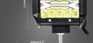 Planet Gates 4 inch LED Bar LED Work Light Bar for Driving Offroad Boat Car Tractor Truck 4x4 SUV ATV 12V 24V Rated 60W Actual 15W