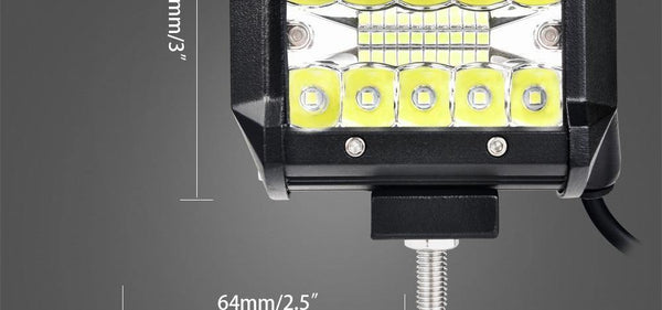 Planet Gates 4 inch LED Bar LED Work Light Bar for Driving Offroad Boat Car Tractor Truck 4x4 SUV ATV 12V 24V Rated 60W Actual 15W