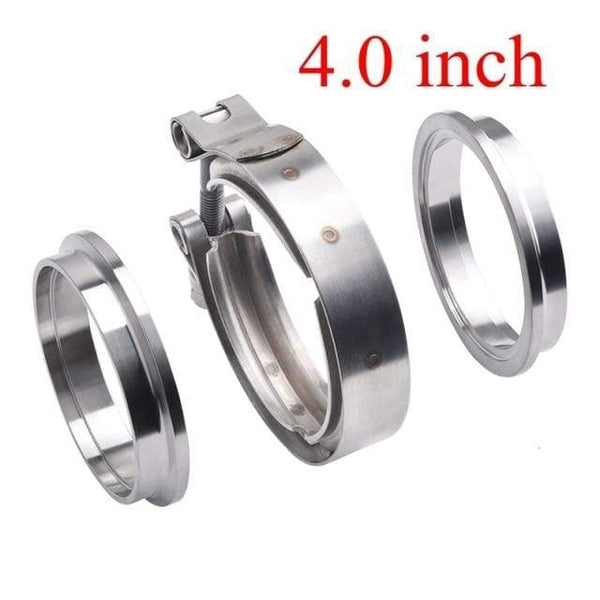 Planet Gates 4 inch V Band Exhaust Clamp 2 inch 2.5 inch 3 inch 3.5 inch 4 inch 51mm 63mm 76mm Exhaust Flange vband clamp V-Band Muffler Clamp