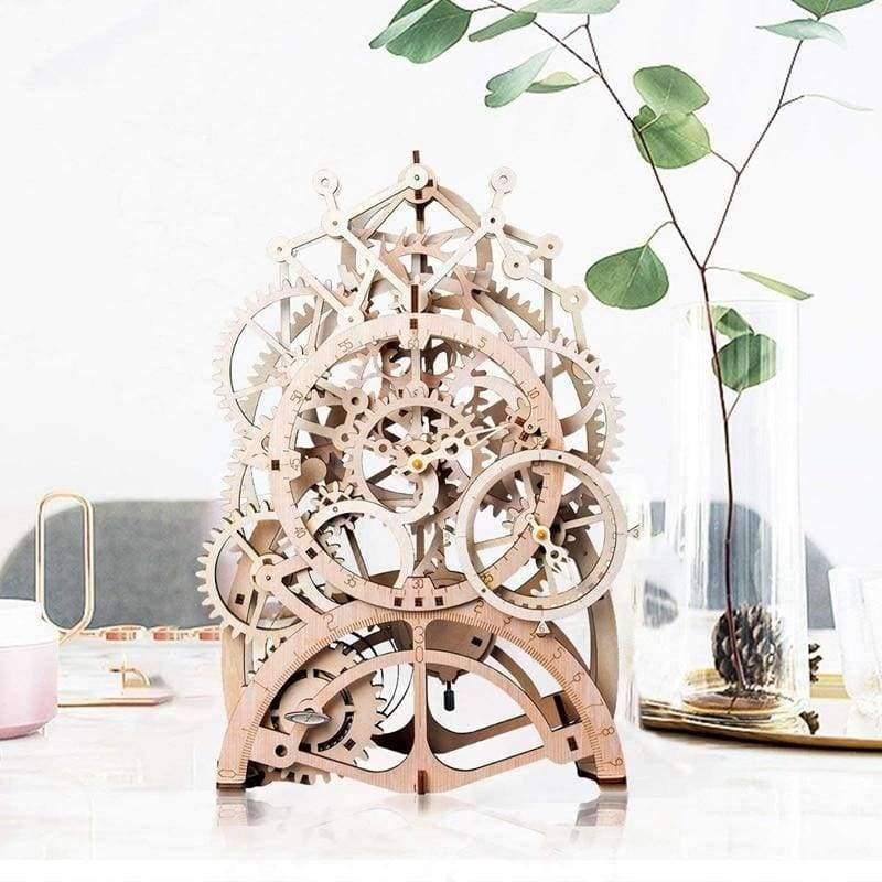 Planet Gates 4 Kinds Creative DIY Laser Cutting 3D Mechanical Model Wooden Puzzle Game Assembly Toy Gift for Children Teens Adult LK