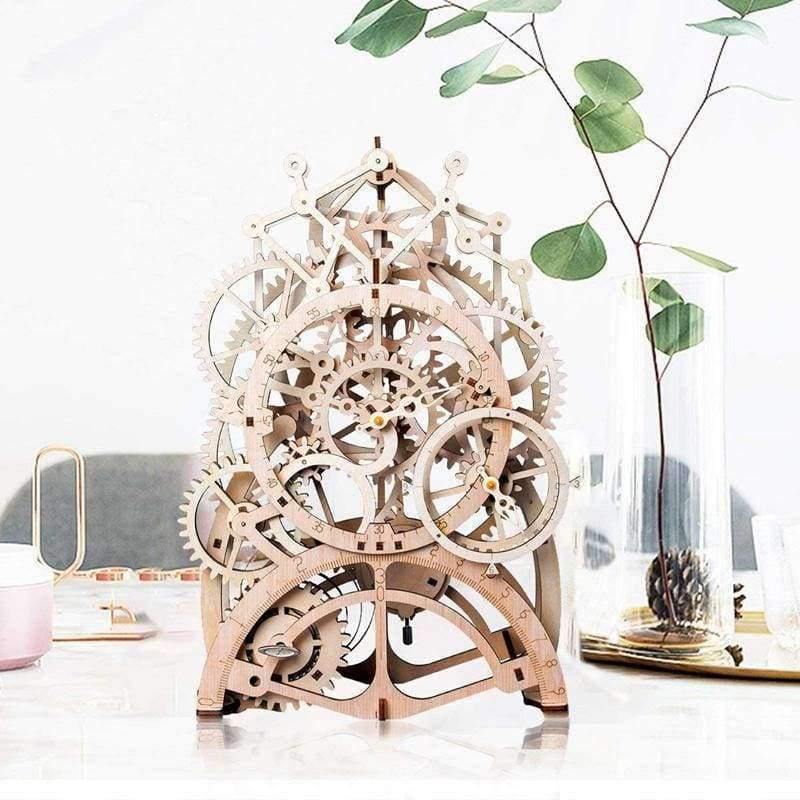 Planet Gates 4 Kinds Creative DIY Laser Cutting 3D Mechanical Model Wooden Puzzle Game Assembly Toy Gift for Children Teens Adult LK