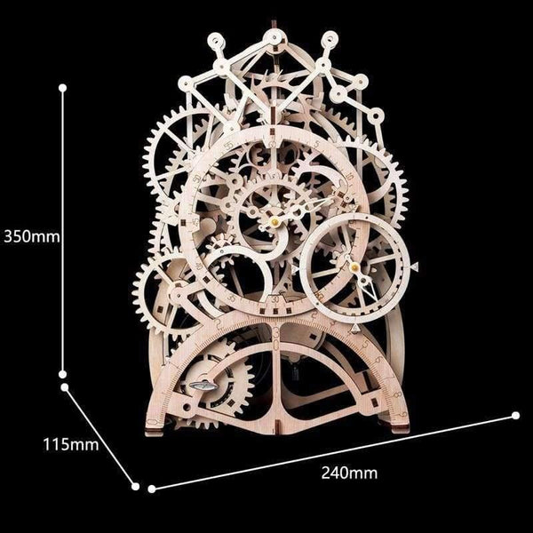 Planet Gates 4 Kinds Creative DIY Laser Cutting 3D Mechanical Model Wooden Puzzle Game Assembly Toy Gift for Children Teens Adult LK