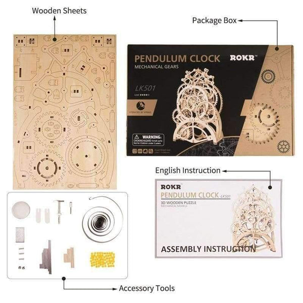 Planet Gates 4 Kinds Creative DIY Laser Cutting 3D Mechanical Model Wooden Puzzle Game Assembly Toy Gift for Children Teens Adult LK