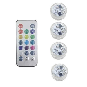 Waterproof Submersible LED Light RGB Underwater Bath Light For Wedding Tea Light Vase Bowl Party Xmas Holiday Decoration